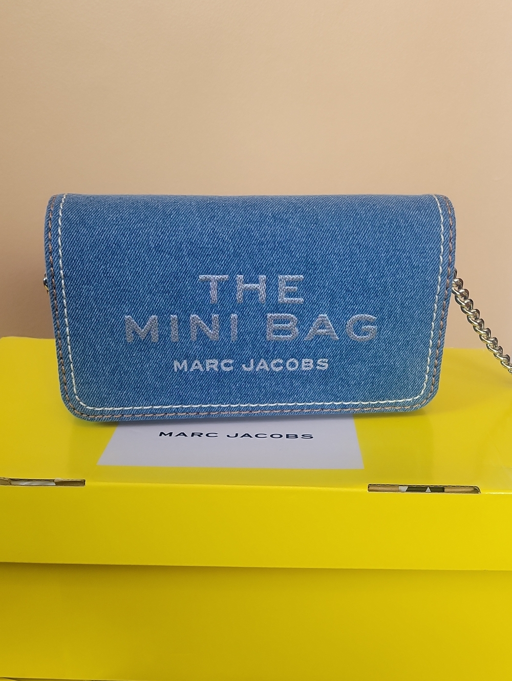 Marc Jacobs Denim Mini Crossbody in Light Blue